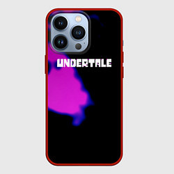 Чехол для iPhone 13 Pro Undertale neon splash, цвет: 3D-красный