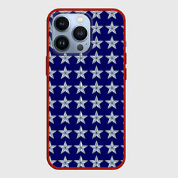 Чехол для iPhone 13 Pro Звезды защитникам отечества, цвет: 3D-красный