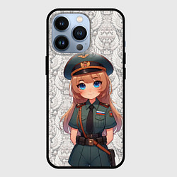 Чехол для iPhone 13 Pro Аниме русская девушка, цвет: 3D-черный