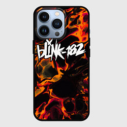 Чехол для iPhone 13 Pro Blink 182 red lava, цвет: 3D-черный