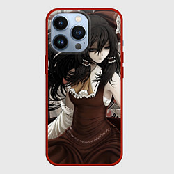 Чехол для iPhone 13 Pro Touhou Project Рейму sad, цвет: 3D-красный