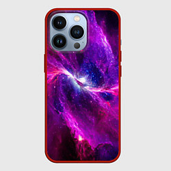 Чехол для iPhone 13 Pro Фантастическая галактика, цвет: 3D-красный