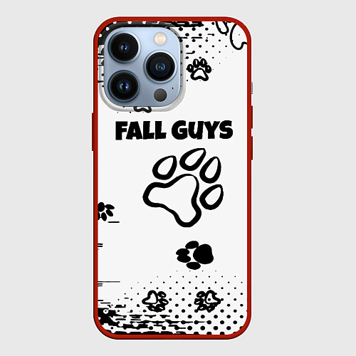 Чехол iPhone 13 Pro Fall Guys game / 3D-Красный – фото 1