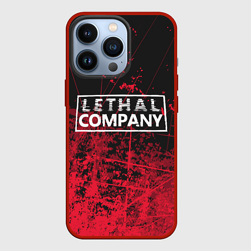 Чехол iPhone 13 Pro Lethal Company: Red Trail / 3D-Красный – фото 1
