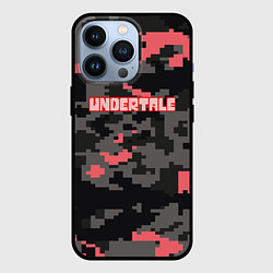 Чехол для iPhone 13 Pro Undertale текстура гейм, цвет: 3D-черный