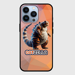 Чехол для iPhone 13 Pro Большой котзилла, цвет: 3D-черный