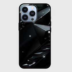 Чехол для iPhone 13 Pro Black luxury abstract, цвет: 3D-черный