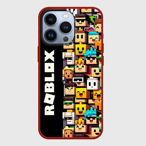 Чехол iPhone 13 Pro Roblox - game / 3D-Красный – фото 1