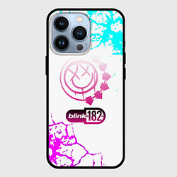 Чехол для iPhone 13 Pro Blink 182 неоновые краски, цвет: 3D-черный