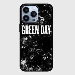 Чехол для iPhone 13 Pro Green Day black ice, цвет: 3D-черный