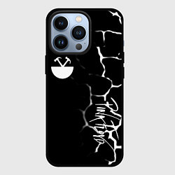 Чехол для iPhone 13 Pro Pink floyd текстура рок, цвет: 3D-черный
