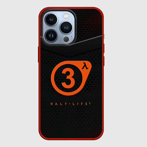 Чехол iPhone 13 Pro Half life броня фримена валв / 3D-Красный – фото 1