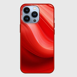 Чехол для iPhone 13 Pro Красная волна, цвет: 3D-красный
