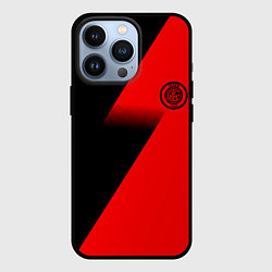Чехол для iPhone 13 Pro Inter geometry red sport, цвет: 3D-черный