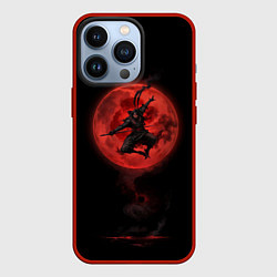Чехол для iPhone 13 Pro Ниндзя кровавой луны, цвет: 3D-красный