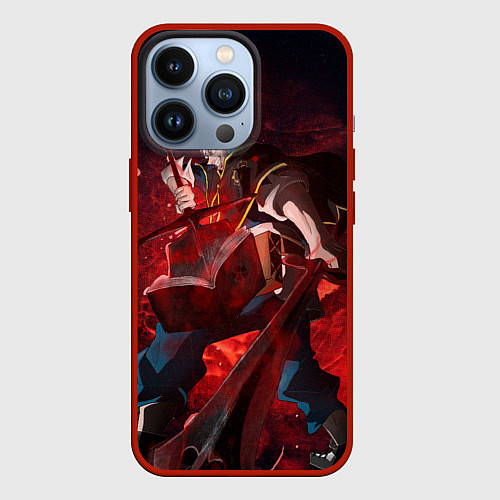 Чехол iPhone 13 Pro Аста из Черного клевера / 3D-Красный – фото 1