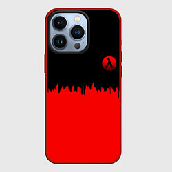 Чехол iPhone 13 Pro Half life logo pattern steel