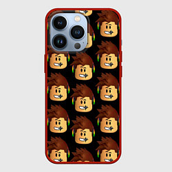 Чехол для iPhone 13 Pro Игра Роблокс, цвет: 3D-красный