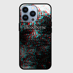 Чехол для iPhone 13 Pro Bloodborn souls глитч краски, цвет: 3D-черный