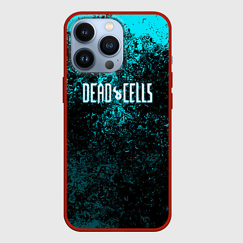 Чехол iPhone 13 Pro Dead Cells брызги красок / 3D-Красный – фото 1