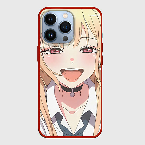 Чехол iPhone 13 Pro Эта фарфоровая кукла Марин / 3D-Красный – фото 1