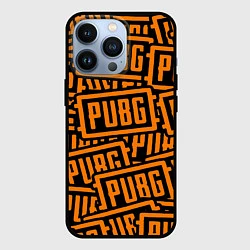 Чехол для iPhone 13 Pro PUBG pattern game, цвет: 3D-черный