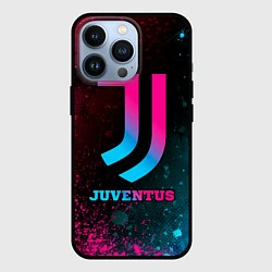 Чехол для iPhone 13 Pro Juventus - neon gradient, цвет: 3D-черный
