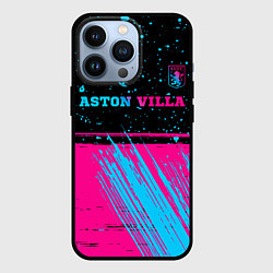 Чехол для iPhone 13 Pro Aston Villa - neon gradient посередине, цвет: 3D-черный