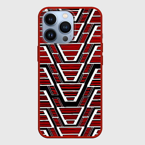 Чехол iPhone 13 Pro Техно броня красная / 3D-Красный – фото 1