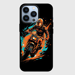 Чехол для iPhone 13 Pro Мотокросс спорт, цвет: 3D-черный