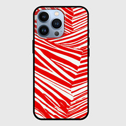 Чехол для iPhone 13 Pro Упавшая полоска, цвет: 3D-черный