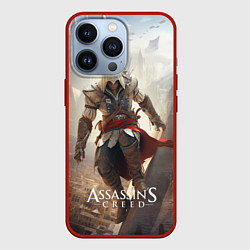 Чехол для iPhone 13 Pro Assassins creed старинный город, цвет: 3D-красный