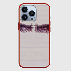 Чехол для iPhone 13 Pro Рисунок глаз, цвет: 3D-красный