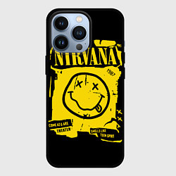 Чехол для iPhone 13 Pro Nirvana - смайлик, цвет: 3D-черный