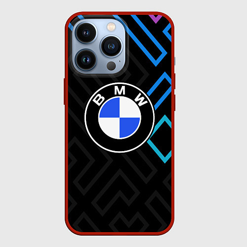 Чехол iPhone 13 Pro Bmw абстракция / 3D-Красный – фото 1