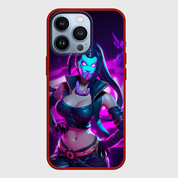 Чехол для iPhone 13 Pro League of Legends Kaisa Kda style, цвет: 3D-красный