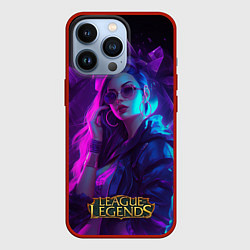 Чехол для iPhone 13 Pro League of Legends Kaisa Kda style, цвет: 3D-красный