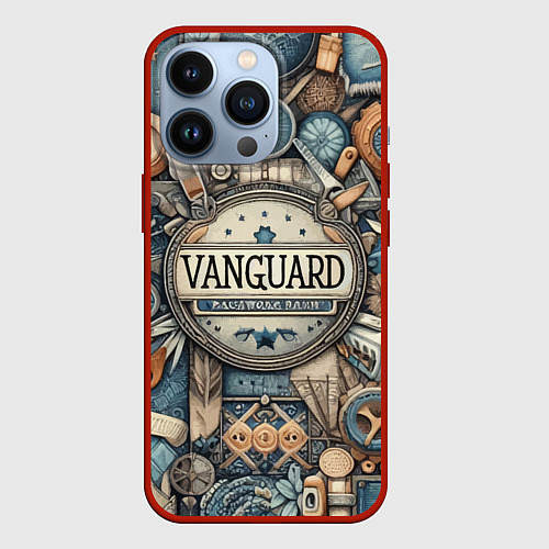 Чехол iPhone 13 Pro Vanguard composition - ai art / 3D-Красный – фото 1