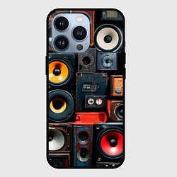 Чехол для iPhone 13 Pro Audio speaker, цвет: 3D-черный