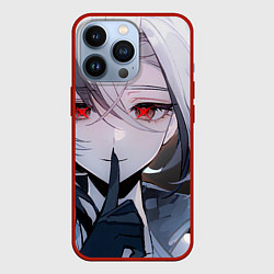 Чехол для iPhone 13 Pro Genshin Impact Арлекино smile quiet, цвет: 3D-красный