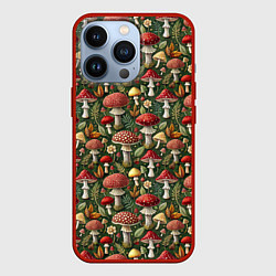 Чехол для iPhone 13 Pro Гриб красный мухомор, цвет: 3D-красный