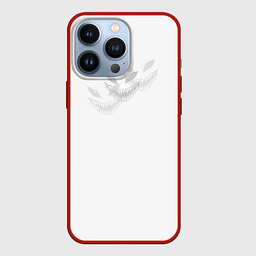Чехол iPhone 13 Pro Zxc face / 3D-Красный – фото 1