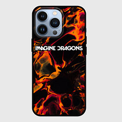 Чехол для iPhone 13 Pro Imagine Dragons red lava, цвет: 3D-черный