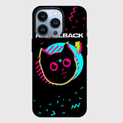 Чехол для iPhone 13 Pro Nickelback - rock star cat, цвет: 3D-черный