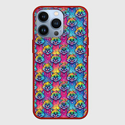 Чехол для iPhone 13 Pro Фурри мордочки лисички, цвет: 3D-красный