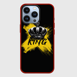 Чехол для iPhone 13 Pro Корона Кинга, цвет: 3D-красный