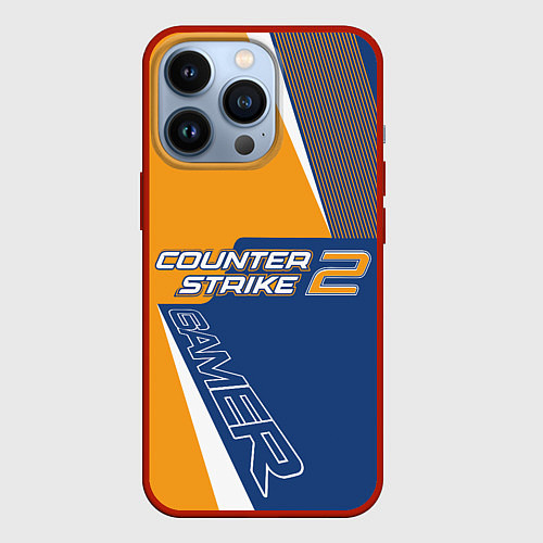 Чехол iPhone 13 Pro Total Counter-Strike 2 / 3D-Красный – фото 1