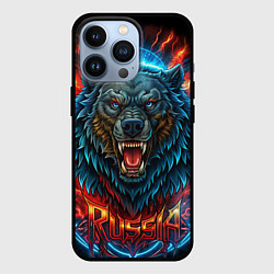 Чехол для iPhone 13 Pro Russia bear, цвет: 3D-черный