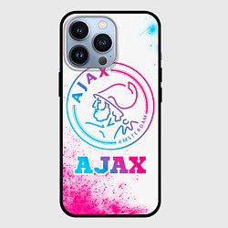 Чехол для iPhone 13 Pro Ajax neon gradient style, цвет: 3D-черный