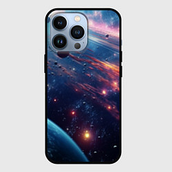 Чехол для iPhone 13 Pro Маленькие планеты, цвет: 3D-черный